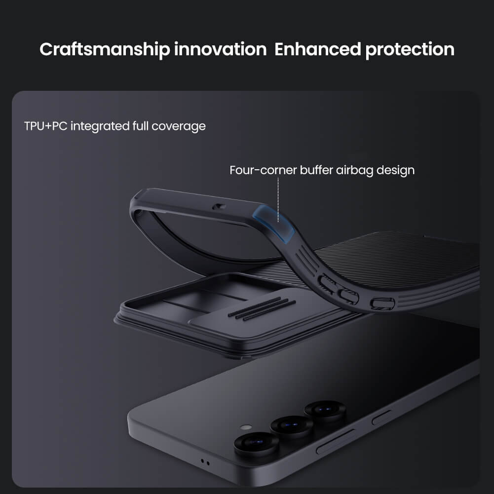 Nillkin CamShield Pro Case for Samsung Galaxy S25+, Matte Camshield with Sliding Camera Protector Shockproof Protective Cover for Samsung S25 Plus - Image 3