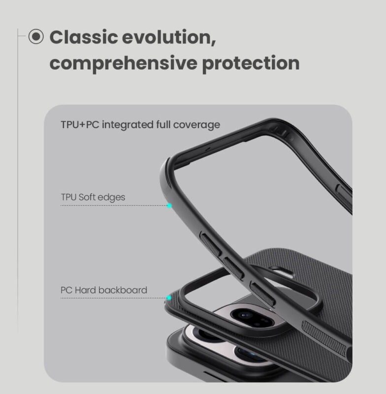 Nillkin Super Frosted Pro Case for All Phones - Slim Shockproof Protective Cover with Textured Non-Slip Grip - Image 2